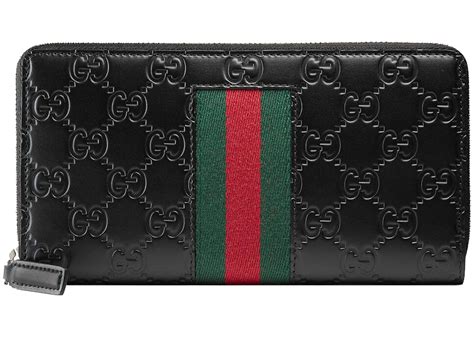 gucci signature web coin wallet|stockx gucci signature zip.